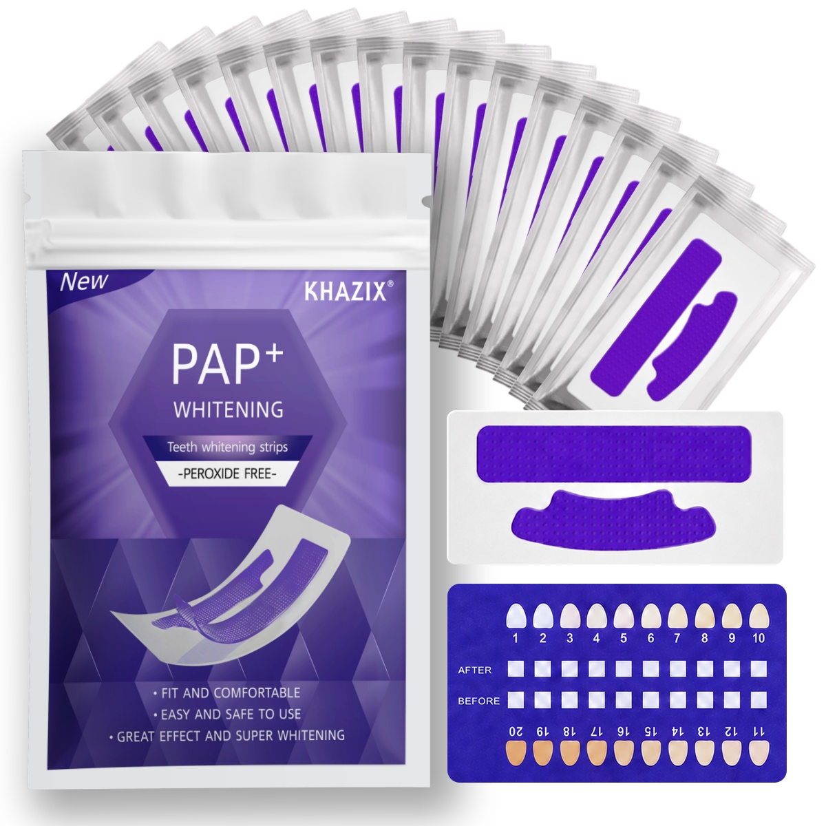 Teeth Whitening Strips Crest - 1/7 paia di strisce sbiancanti per
