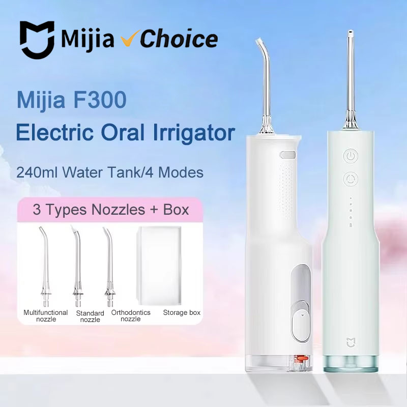 Teeth Whitening Zoom - Irrigatore Orale Elettrico Mijia F300, Idropulsore