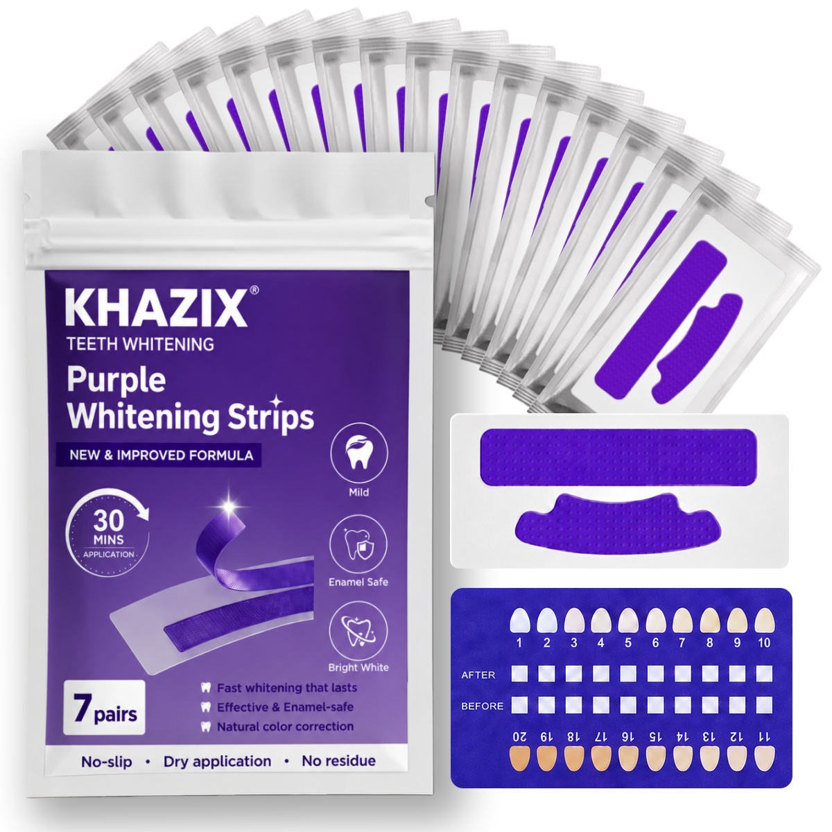 Teeth Whitening Strips Crest - 7 paia di strisce sbiancanti per