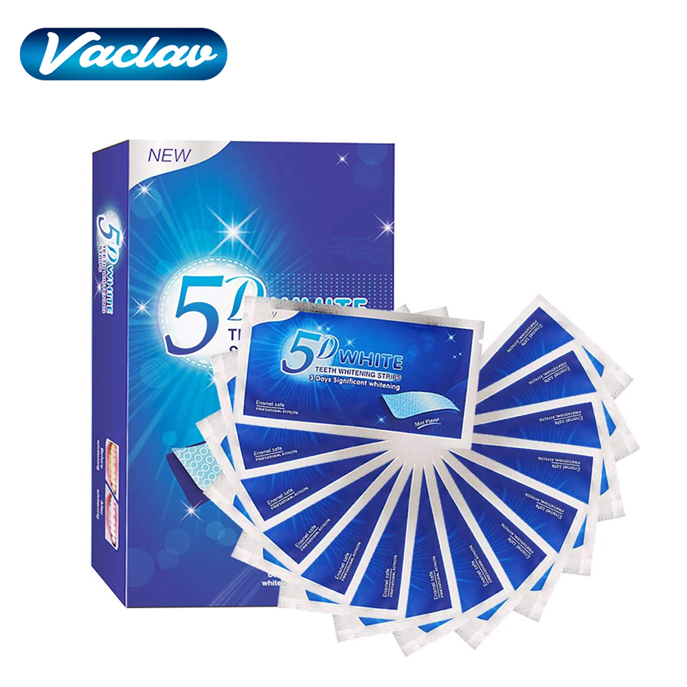 Teeth Whitening Effective - Strisce Sbiancanti 5D per Denti, Gel