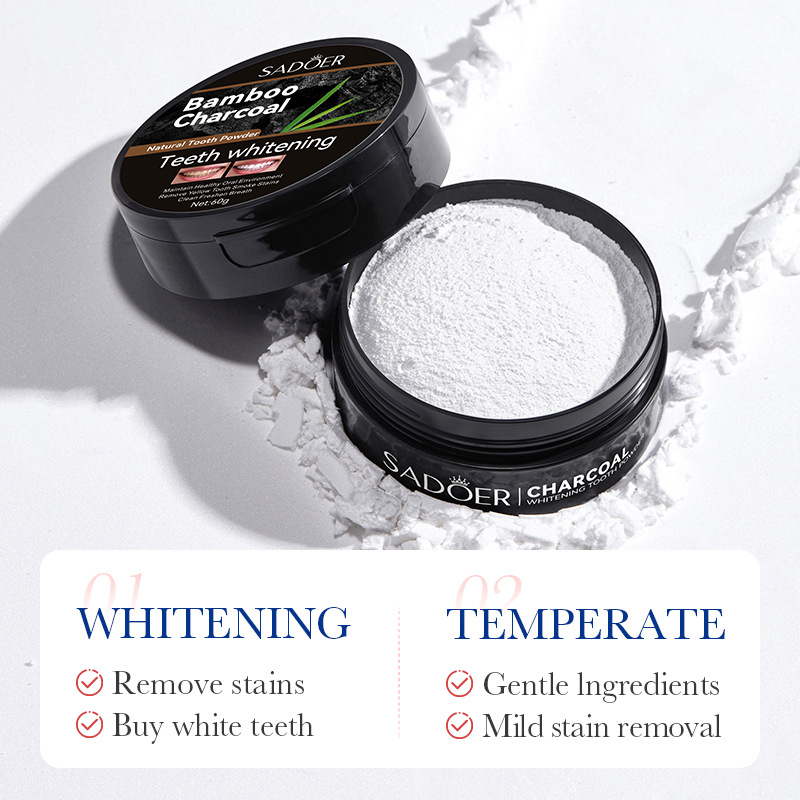 60g Polvere Sbiancante Per Den - Teeth Whitening Charcoal Powder recensione e prezzo