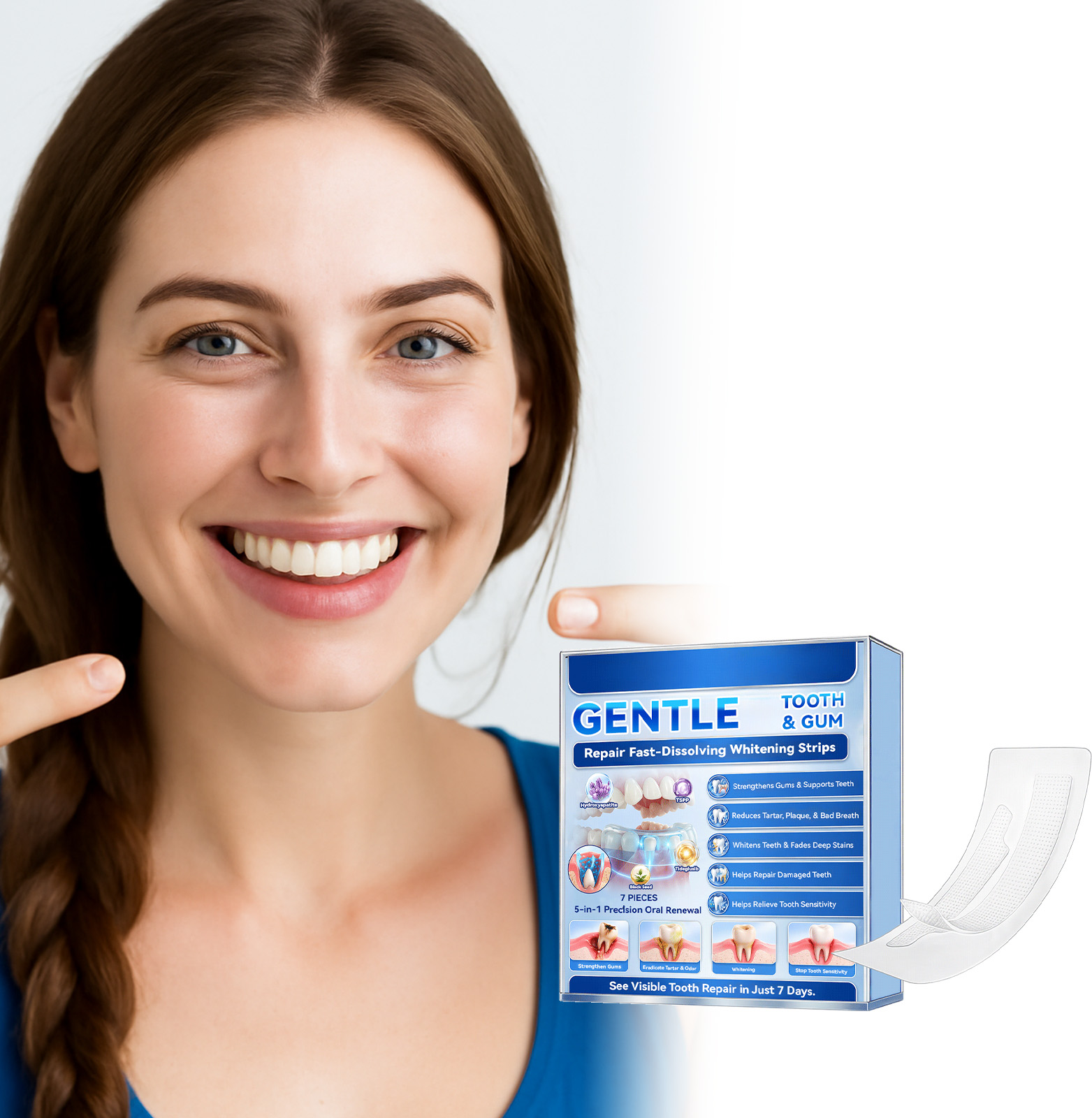 Strisce sbiancanti per denti,  - Teeth Whitening Fast recensione e prezzo
