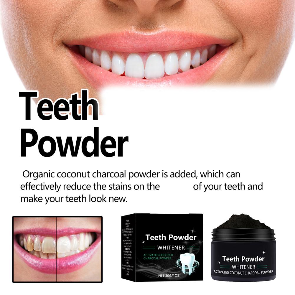 Polvere sbiancante per denti,  - Teeth Whitening Charcoal Powder recensione e prezzo