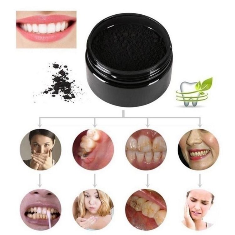 1 scatola di polvere per sbian - Teeth Whitening Charcoal Powder recensione e prezzo