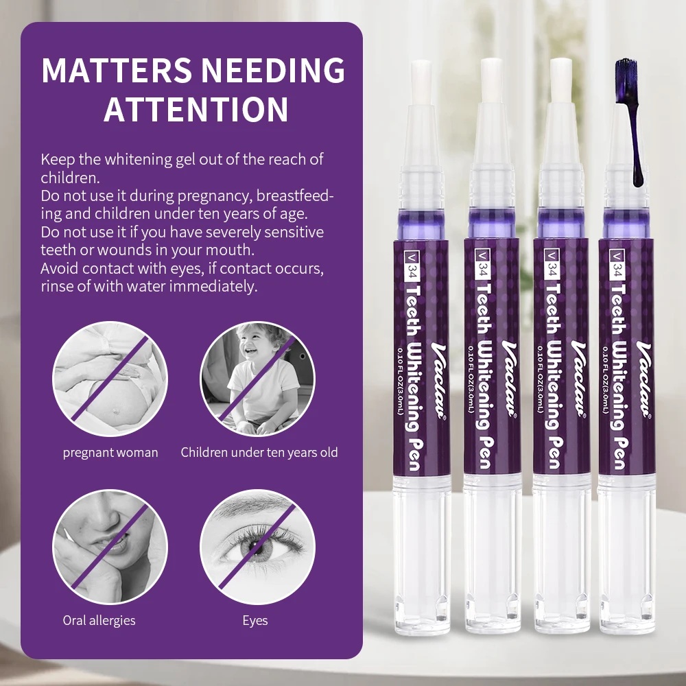 Vaclav V34 Penna gel sbiancant - Teeth Whitening Pens recensione e prezzo