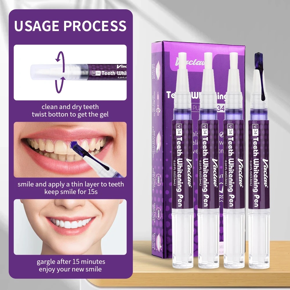 Vaclav V34 Penna gel sbiancant - Teeth Whitening Pens recensione e prezzo